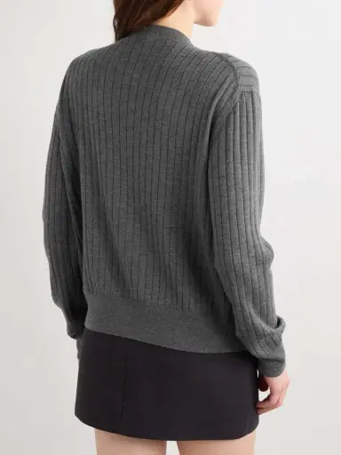 Bottega Veneta Ribbed Wool Cardigan | Thumbnail 3 Bottega Veneta Ribbed Wool Cardigan | Thumbnail 3