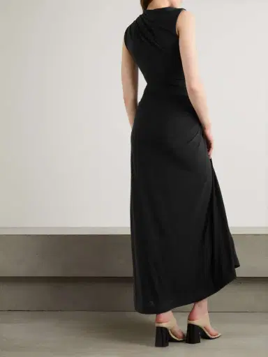 Bottega Veneta Gathered Embellished Crepe-jersey Maxi Dress | Thumbnail 3 Bottega Veneta Gathered Embellished Crepe-jersey Maxi Dress | Thumbnail 3