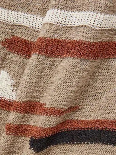 Bottega Veneta Striped Jacquard-knit Linen And Cotton-blend Midi Skirt | Thumbnail 5 Bottega Veneta Striped Jacquard-knit Linen And Cotton-blend Midi Skirt | Thumbnail 5