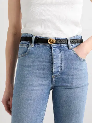 Bottega Veneta Knot Intrecciato Leather Belt | Thumbnail 2 Bottega Veneta Knot Intrecciato Leather Belt | Thumbnail 2