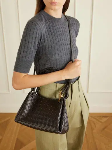 Bottega Veneta Parachute Medium Intrecciato Leather Shoulder Bag | Thumbnail 6 Bottega Veneta Parachute Medium Intrecciato Leather Shoulder Bag | Thumbnail 6