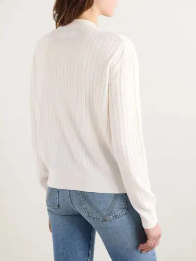 Bottega Veneta Ribbed Wool Cardigan | Thumbnail 3 Bottega Veneta Ribbed Wool Cardigan | Thumbnail 3