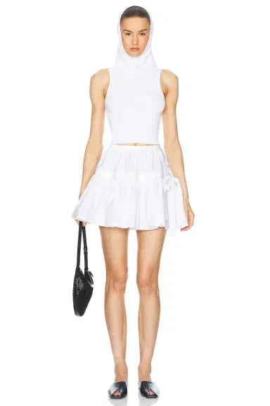 Alaïa Crop Hooded Tank Top | Thumbnail 5 Alaïa Crop Hooded Tank Top | Thumbnail 5