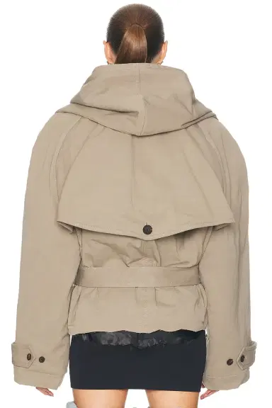 Balenciaga Hooded Trench Coat | Thumbnail 3 Balenciaga Hooded Trench Coat | Thumbnail 3