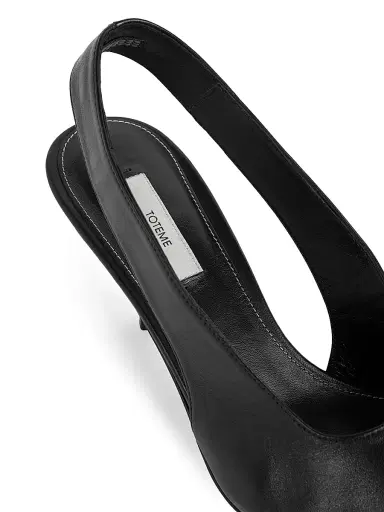 TOTEME Women's 55MM Leather Slingback Pumps - Black - Size 12 | Thumbnail 5 TOTEME Women's 55MM Leather Slingback Pumps - Black - Size 12 | Thumbnail 5