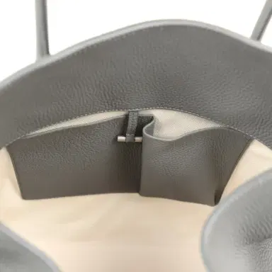 The Row The Row Soft Margaux 17 Bag Timouse Grey Calfskin Silver Hardware | Thumbnail 11 The Row The Row Soft Margaux 17 Bag Timouse Grey Calfskin Silver Hardware | Thumbnail 11