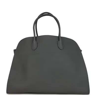 The Row The Row Soft Margaux 17 Bag Timouse Grey Calfskin Silver Hardware | Thumbnail 1 The Row The Row Soft Margaux 17 Bag Timouse Grey Calfskin Silver Hardware | Thumbnail 1