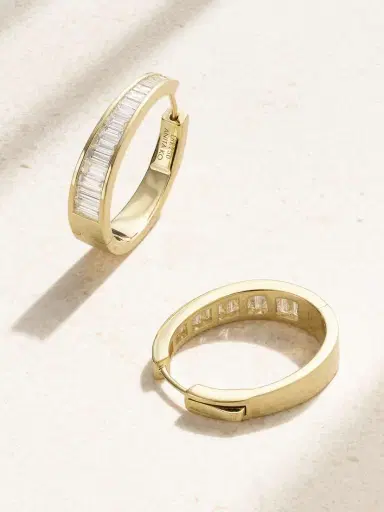 Anita Ko Meryl 18-karat Gold Diamond Hoop Earrings | Thumbnail 3 Anita Ko Meryl 18-karat Gold Diamond Hoop Earrings | Thumbnail 3