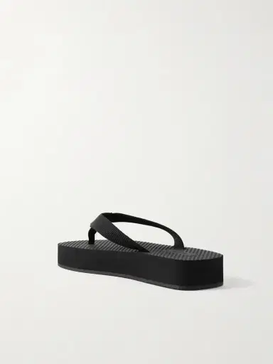 The Row Dune Cotton-blend Grosgrain Platform Flip Flops | Thumbnail 3 The Row Dune Cotton-blend Grosgrain Platform Flip Flops | Thumbnail 3