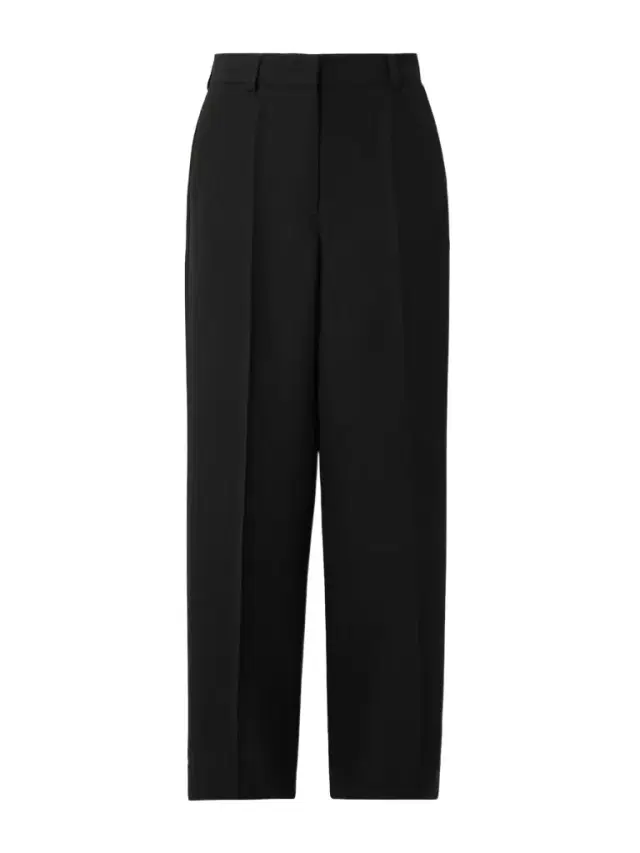 TOTEME Garderob Recycled Grain De Poudre Straight-leg Pants