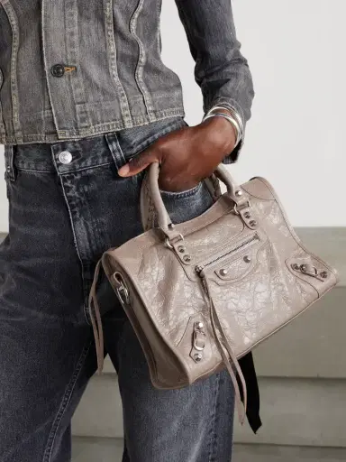 Balenciaga Le City Small Embellished Textured-leather Tote | Thumbnail 6 Balenciaga Le City Small Embellished Textured-leather Tote | Thumbnail 6