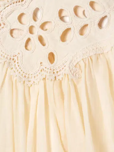 Zimmermann Coco Broderie Anglaise-trimmed Ramie Blouse | Thumbnail 5 Zimmermann Coco Broderie Anglaise-trimmed Ramie Blouse | Thumbnail 5