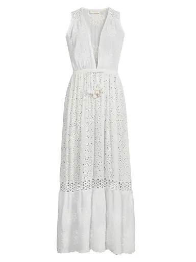 Ramy Brook Women's Paxton Cotton Cover-Up Maxi Dress - White Floral | Thumbnail 1 Ramy Brook Women's Paxton Cotton Cover-Up Maxi Dress - White Floral | Thumbnail 1