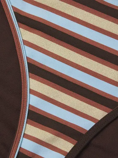 Ramy Brook Women's Isla Striped Bikini Bottom - Beach Brown Stripe | Thumbnail 6 Ramy Brook Women's Isla Striped Bikini Bottom - Beach Brown Stripe | Thumbnail 6