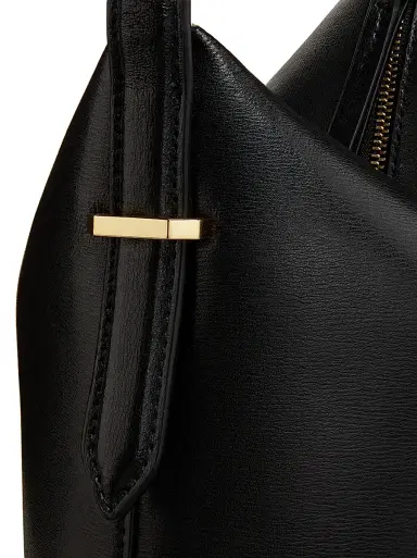 Toteme Women's Scoop Leather Wristlet - Black | Thumbnail 6 Toteme Women's Scoop Leather Wristlet - Black | Thumbnail 6