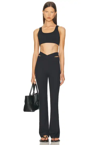 Nike Zenvy Cutout Gentle Support High Waisted Rib Flare Legging | Thumbnail 5 Nike Zenvy Cutout Gentle Support High Waisted Rib Flare Legging | Thumbnail 5