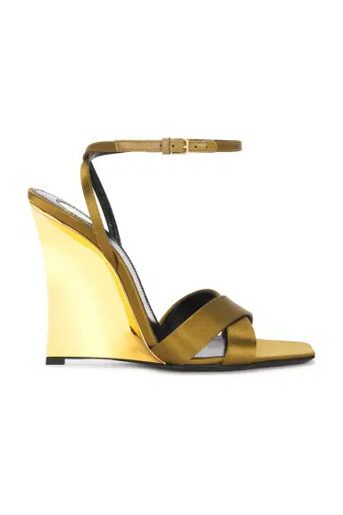 Saint Laurent Lydia Wedge Sandal | Thumbnail 1 Saint Laurent Lydia Wedge Sandal | Thumbnail 1