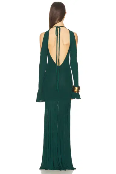 Christopher John Rogers Cold Shoulder Maxi Dress | Thumbnail 4 Christopher John Rogers Cold Shoulder Maxi Dress | Thumbnail 4
