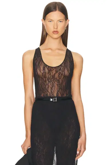 Wardrobe.NYC Lace Tank Bodysuit | Thumbnail 1 Wardrobe.NYC Lace Tank Bodysuit | Thumbnail 1