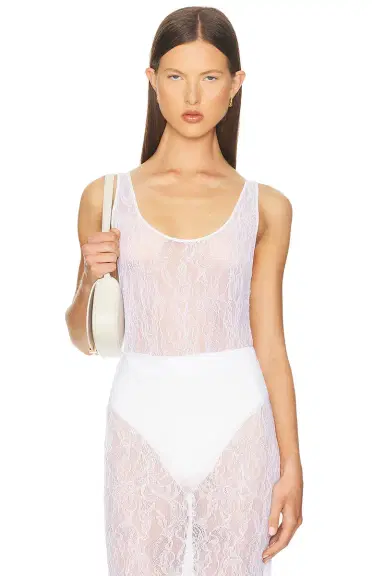 Wardrobe.NYC Lace Tank Bodysuit | Thumbnail 1 Wardrobe.NYC Lace Tank Bodysuit | Thumbnail 1