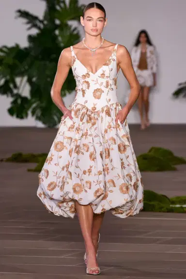 PatBo BOTANICAL POPLIN MIDI DRESS (RUNWAY) | Thumbnail 3 PatBo BOTANICAL POPLIN MIDI DRESS (RUNWAY) | Thumbnail 3
