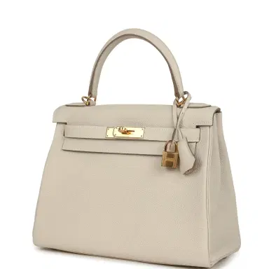 HERMÈS Hermes Kelly Retourne 28 Craie Togo Gold Hardware | Thumbnail 5 HERMÈS Hermes Kelly Retourne 28 Craie Togo Gold Hardware | Thumbnail 5