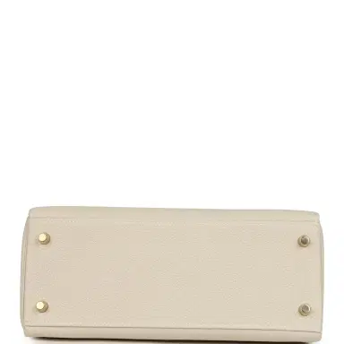 HERMÈS Hermes Kelly Retourne 28 Craie Togo Gold Hardware | Thumbnail 6 HERMÈS Hermes Kelly Retourne 28 Craie Togo Gold Hardware | Thumbnail 6