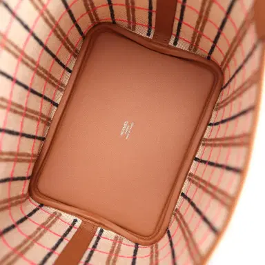 HERMÈS Hermes Picotin Lock 18 Gold, Ecru-Beige, Rose Pop, Black Toile H and Fauve Swift and Toile H Palladium Hardware | Thumbnail 7 HERMÈS Hermes Picotin Lock 18 Gold, Ecru-Beige, Rose Pop, Black Toile H and Fauve Swift and Toile H Palladium Hardware | Thumbnail 7
