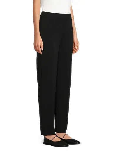 Misook Women's Nancy Mylana Knit Straight-Leg Pants - Black | Thumbnail 4 Misook Women's Nancy Mylana Knit Straight-Leg Pants - Black | Thumbnail 4