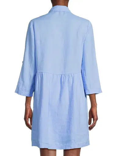 Lilly Pulitzer Women's Shaela Embroidered Shirtdress - Jacaranda Blue - Size Large | Thumbnail 5 Lilly Pulitzer Women's Shaela Embroidered Shirtdress - Jacaranda Blue - Size Large | Thumbnail 5