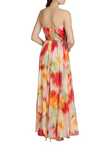 As It May Women's Marlee Crinkle Chiffon Gown - Blurred Garden | Thumbnail 5 As It May Women's Marlee Crinkle Chiffon Gown - Blurred Garden | Thumbnail 5