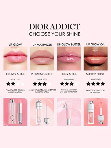 Dior Women's Addict Lip Glow Butter - 105 Lychee | Thumbnail 7 Dior Women's Addict Lip Glow Butter - 105 Lychee | Thumbnail 7