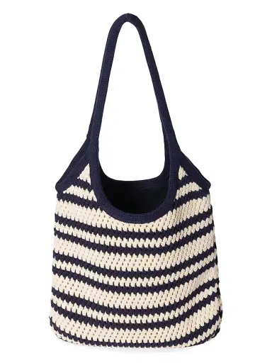 Miu Miu Women's Ivy Crochet Tote Bag - Blue | Thumbnail 3 Miu Miu Women's Ivy Crochet Tote Bag - Blue | Thumbnail 3