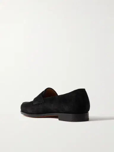 John Lobb Lopez Suede Penny Loafers - Men | Thumbnail 4 John Lobb Lopez Suede Penny Loafers - Men | Thumbnail 4