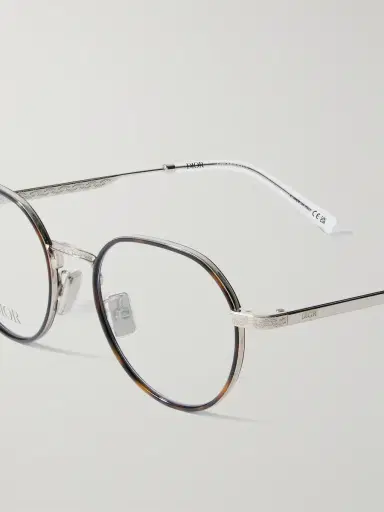DIOR Eyewear DiorBotanicaO R2U Havana Round-Frame Tortoiseshell Acetate and Silver-Tone Metal Optical Glasses - Men | Thumbnail 4 DIOR Eyewear DiorBotanicaO R2U Havana Round-Frame Tortoiseshell Acetate and Silver-Tone Metal Optical Glasses - Men | Thumbnail 4