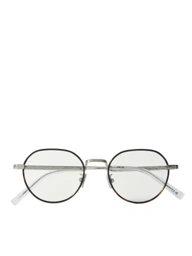 DIOR Eyewear DiorBotanicaO R2U Havana Round-Frame Tortoiseshell Acetate and Silver-Tone Metal Optical Glasses - Men | Thumbnail 1 DIOR Eyewear DiorBotanicaO R2U Havana Round-Frame Tortoiseshell Acetate and Silver-Tone Metal Optical Glasses - Men | Thumbnail 1