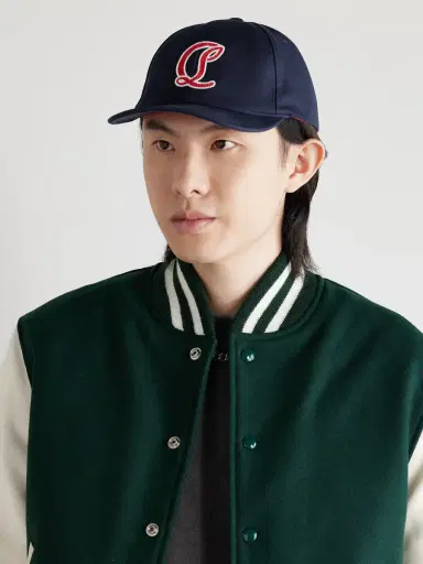 Christian Louboutin Mooncrest Ivy Logo-Embroidered Leather-Trimmed Cotton-Canvas Cap - Men | Thumbnail 2 Christian Louboutin Mooncrest Ivy Logo-Embroidered Leather-Trimmed Cotton-Canvas Cap - Men | Thumbnail 2