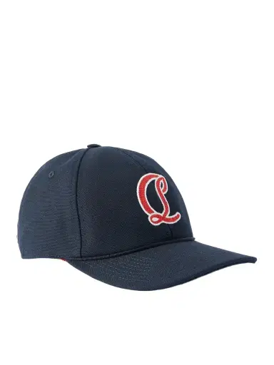 Christian Louboutin Mooncrest Ivy Logo-Embroidered Leather-Trimmed Cotton-Canvas Cap - Men | Thumbnail 1 Christian Louboutin Mooncrest Ivy Logo-Embroidered Leather-Trimmed Cotton-Canvas Cap - Men | Thumbnail 1