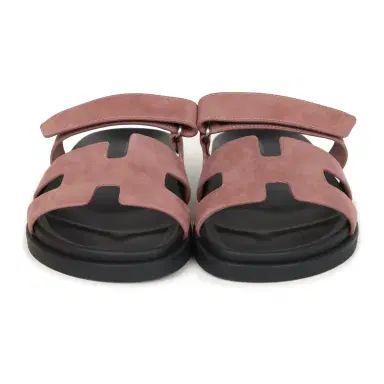 HERMÈS Hermes Chypre Techno Sandal Rose Antique Suede Palladium Hardware 40 EU | Thumbnail 2 HERMÈS Hermes Chypre Techno Sandal Rose Antique Suede Palladium Hardware 40 EU | Thumbnail 2