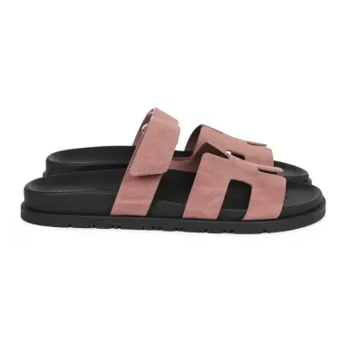 HERMÈS Hermes Chypre Techno Sandal Rose Antique Suede Palladium Hardware 40 EU | Thumbnail 4 HERMÈS Hermes Chypre Techno Sandal Rose Antique Suede Palladium Hardware 40 EU | Thumbnail 4