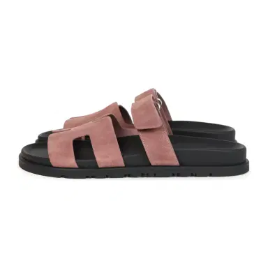 HERMÈS Hermes Chypre Techno Sandal Rose Antique Suede Palladium Hardware 40 EU | Thumbnail 5 HERMÈS Hermes Chypre Techno Sandal Rose Antique Suede Palladium Hardware 40 EU | Thumbnail 5