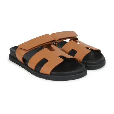 HERMÈS Hermes Chypre Techno Sandals Naturel Calfskin Palladium Hardware 36 EU | Thumbnail 3 HERMÈS Hermes Chypre Techno Sandals Naturel Calfskin Palladium Hardware 36 EU | Thumbnail 3