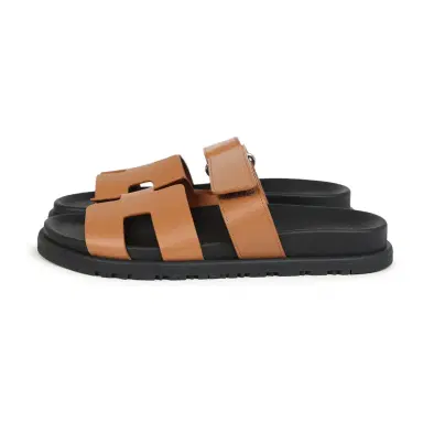 HERMÈS Hermes Chypre Techno Sandals Naturel Calfskin Palladium Hardware 36 EU | Thumbnail 5 HERMÈS Hermes Chypre Techno Sandals Naturel Calfskin Palladium Hardware 36 EU | Thumbnail 5