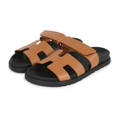 HERMÈS Hermes Chypre Techno Sandals Naturel Calfskin Palladium Hardware 36 EU | Thumbnail 1 HERMÈS Hermes Chypre Techno Sandals Naturel Calfskin Palladium Hardware 36 EU | Thumbnail 1