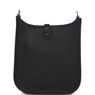 HERMÈS Hermes Evelyne TPM Black Clemence Palladium Hardware | Thumbnail 5 HERMÈS Hermes Evelyne TPM Black Clemence Palladium Hardware | Thumbnail 5