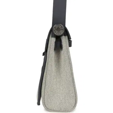 HERMÈS Hermes Herbag Zip 20 Mini Ecru and Ardoise Toile H Canvas and Ardoise Vache Hunter Palladium Hardware | Thumbnail 3 HERMÈS Hermes Herbag Zip 20 Mini Ecru and Ardoise Toile H Canvas and Ardoise Vache Hunter Palladium Hardware | Thumbnail 3