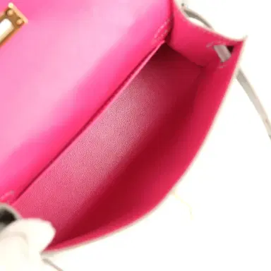 HERMÈS Hermes Special Order (HSS) Kelly Sellier 20 Gris Perle Verso Matte Alligator Gold Hardware | Thumbnail 8 HERMÈS Hermes Special Order (HSS) Kelly Sellier 20 Gris Perle Verso Matte Alligator Gold Hardware | Thumbnail 8