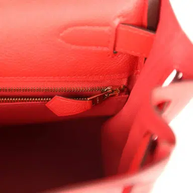 HERMÈS Pre-owned Hermes Kelly Retourne 28 Rouge Tomate Evercolor Gold Hardware | Thumbnail 9 HERMÈS Pre-owned Hermes Kelly Retourne 28 Rouge Tomate Evercolor Gold Hardware | Thumbnail 9