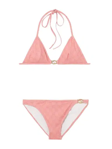 Gucci Embellished Printed Triangle Bikini | Thumbnail 1 Gucci Embellished Printed Triangle Bikini | Thumbnail 1