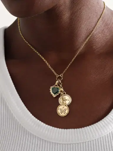 Foundrae Reverie, Internal Compass & Gemstone Heart 18-karat Gold, Prasiolite And Diamond Necklace | Thumbnail 2 Foundrae Reverie, Internal Compass & Gemstone Heart 18-karat Gold, Prasiolite And Diamond Necklace | Thumbnail 2